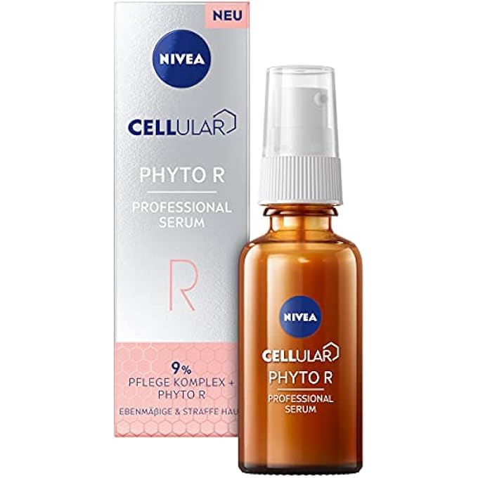 Nivea CELLULAR PROFESSIONAL SERUM PHYTO R (30 ML), HERBAL ALTERNATIVE TO RETINOL SERUM, MOISTURISING ANTI-WRINKLE SERUM FOR A MORE EVEN COMPLEXION - Image 1